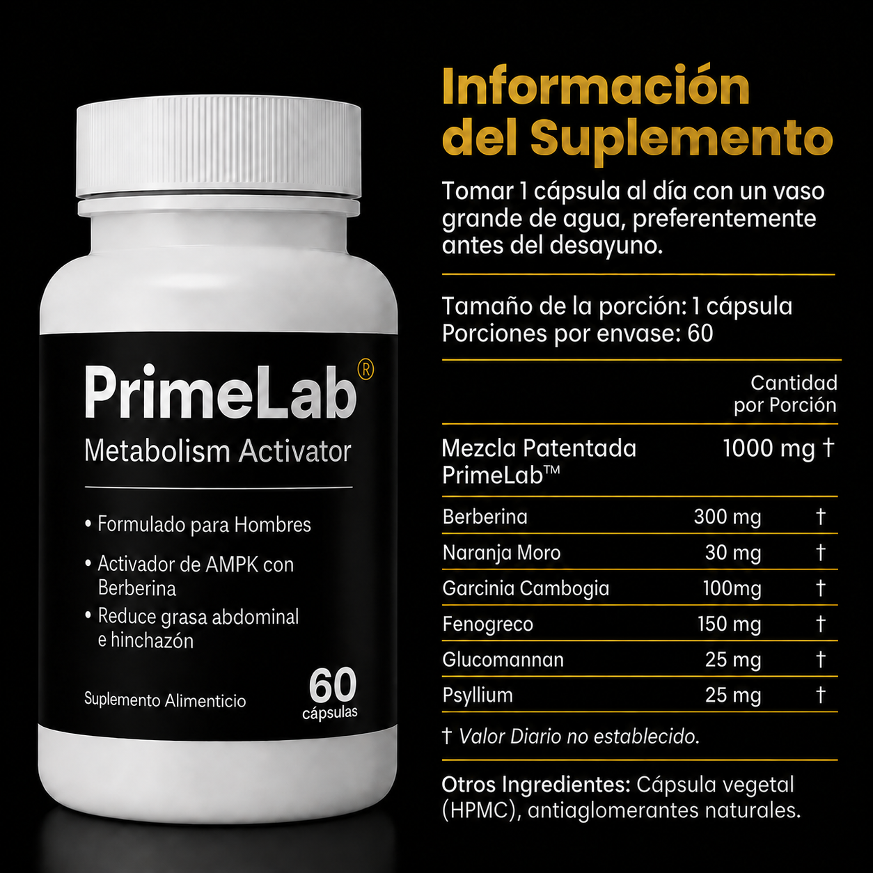 Primelab® - Recuperá un aspecto firme y masculino.