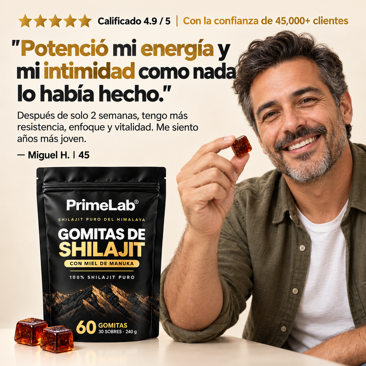 Primelab® Gomitas de Shilajit Puro
