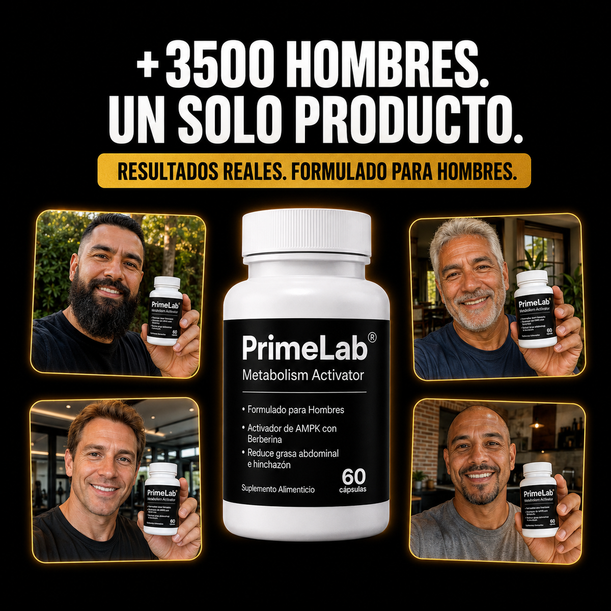 Primelab® - Recuperá un aspecto firme y masculino.