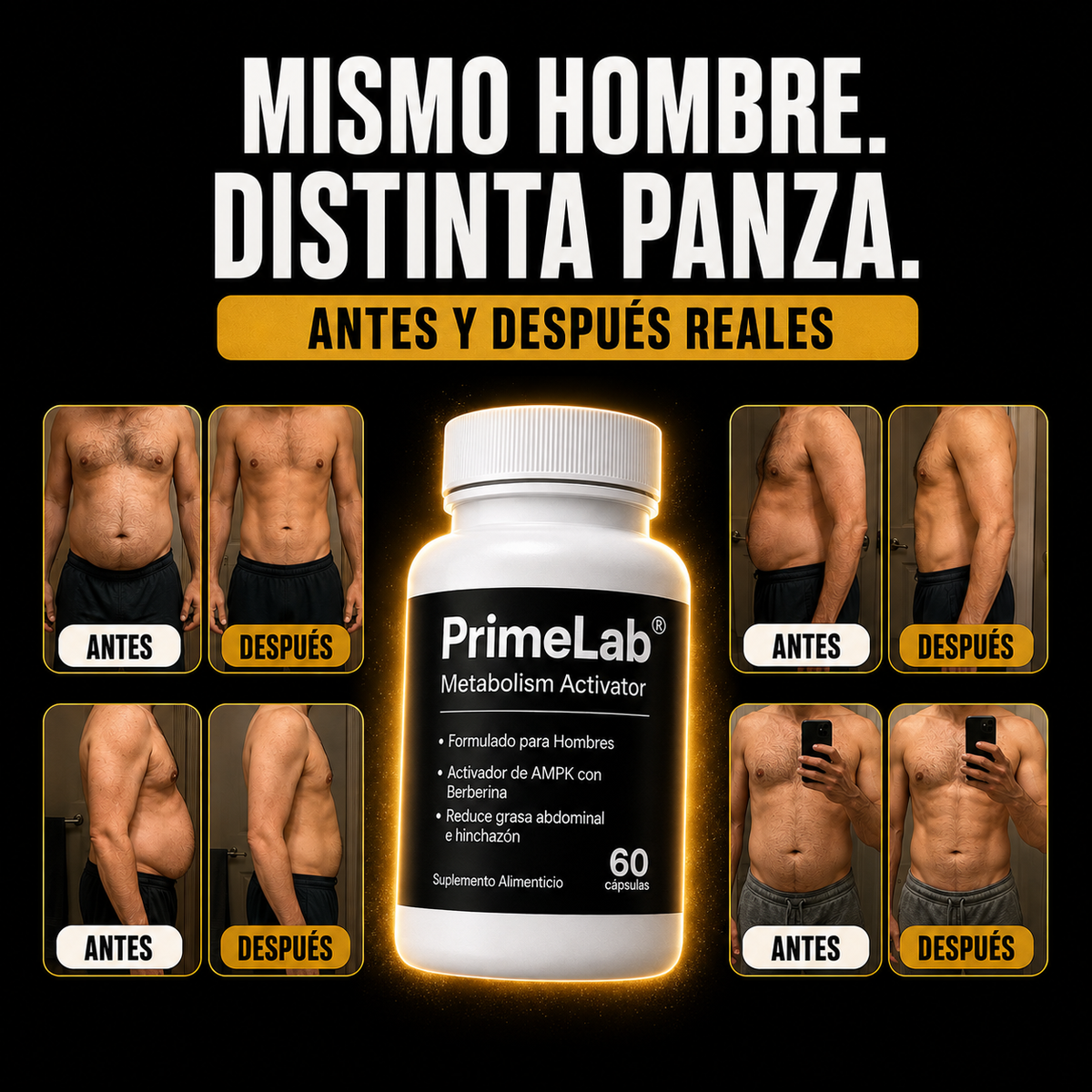 Primelab® - Recuperá un aspecto firme y masculino.